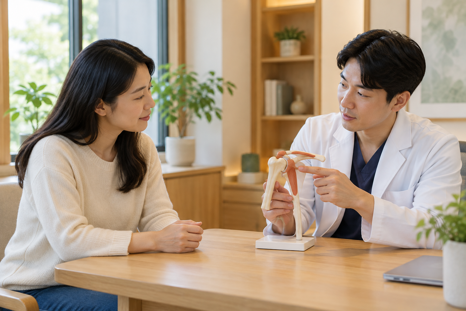 강릉 어깨통증 한의원 — 어깨 상담에 관한 AI 설명용 이미지